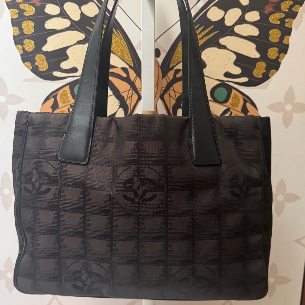 🔥SEND OFFER🔥ElegantCHANEL  Black and Brown Tote Bag